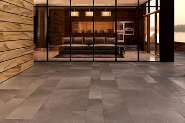 Outdoor kitchen tile